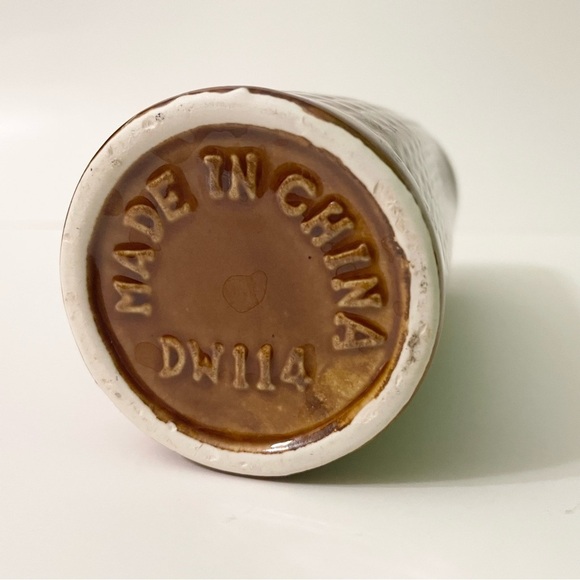 Tiki Brown Glaze Ceramic Barware Tall Mug Cup Vase Kahuna God DW114 - Picture 15 of 16